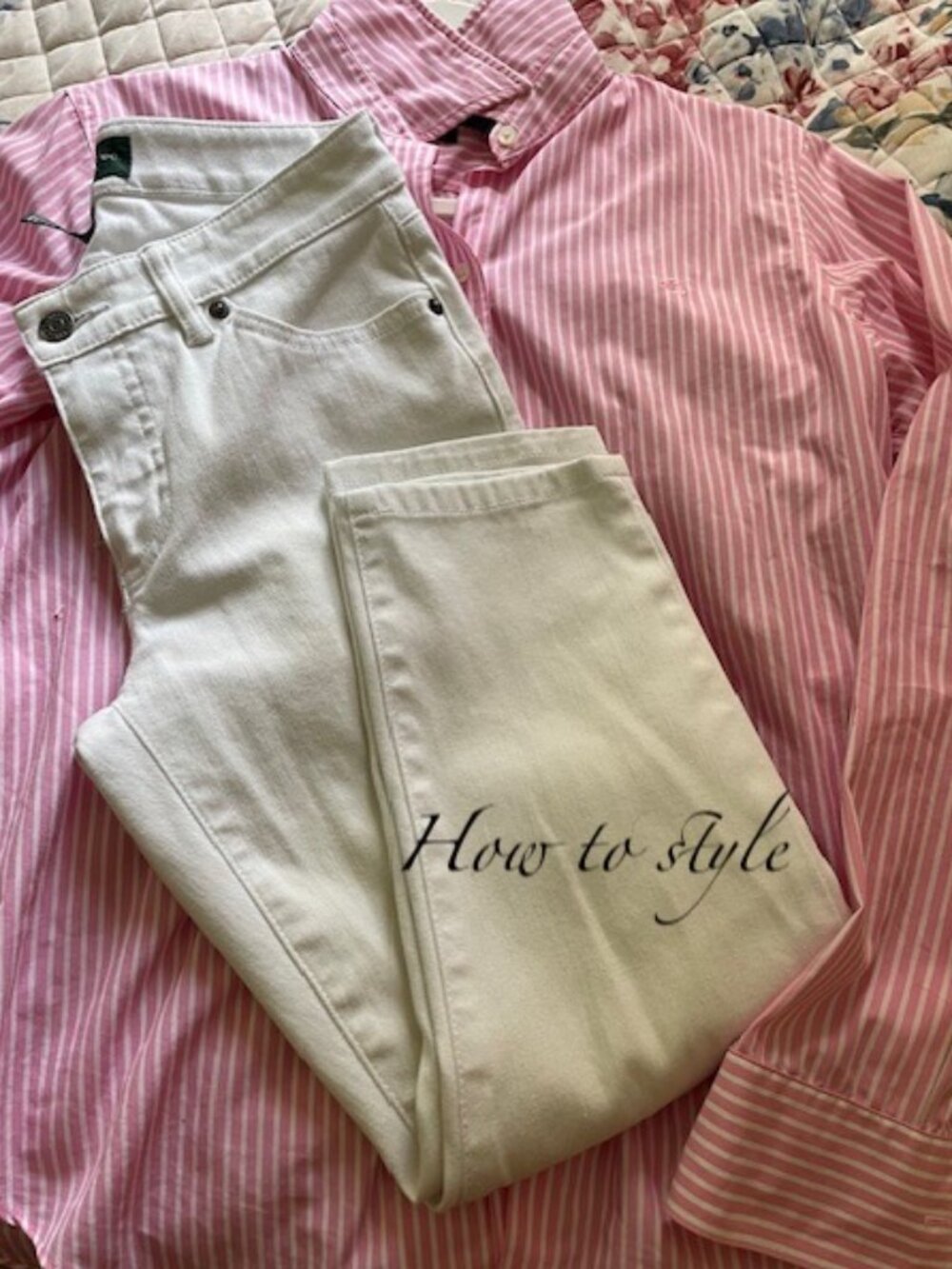 Lauren by Ralph Lauren white jeans classic straight cropped- size 2 petite